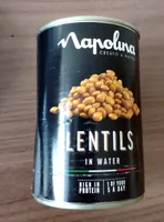 Napolina lentils in water