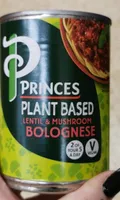 Plant based lentil and mushroom bolognese