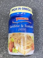 Sardine and tomato paste