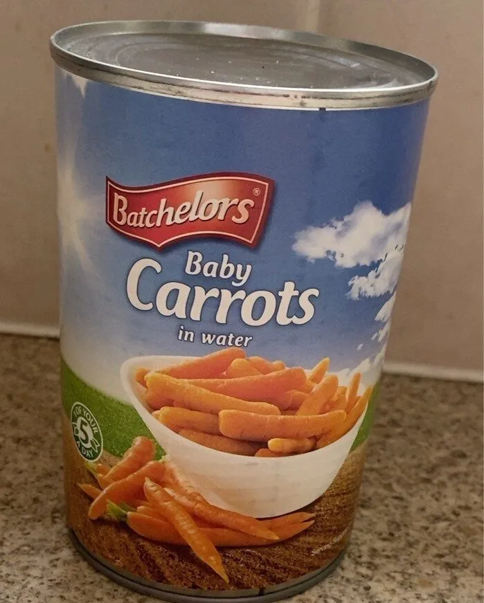 Baby carrots in water