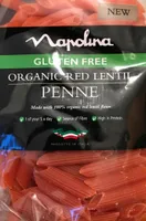 Organic red lentil penne