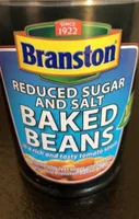 Reduced sugar and salt baked beans