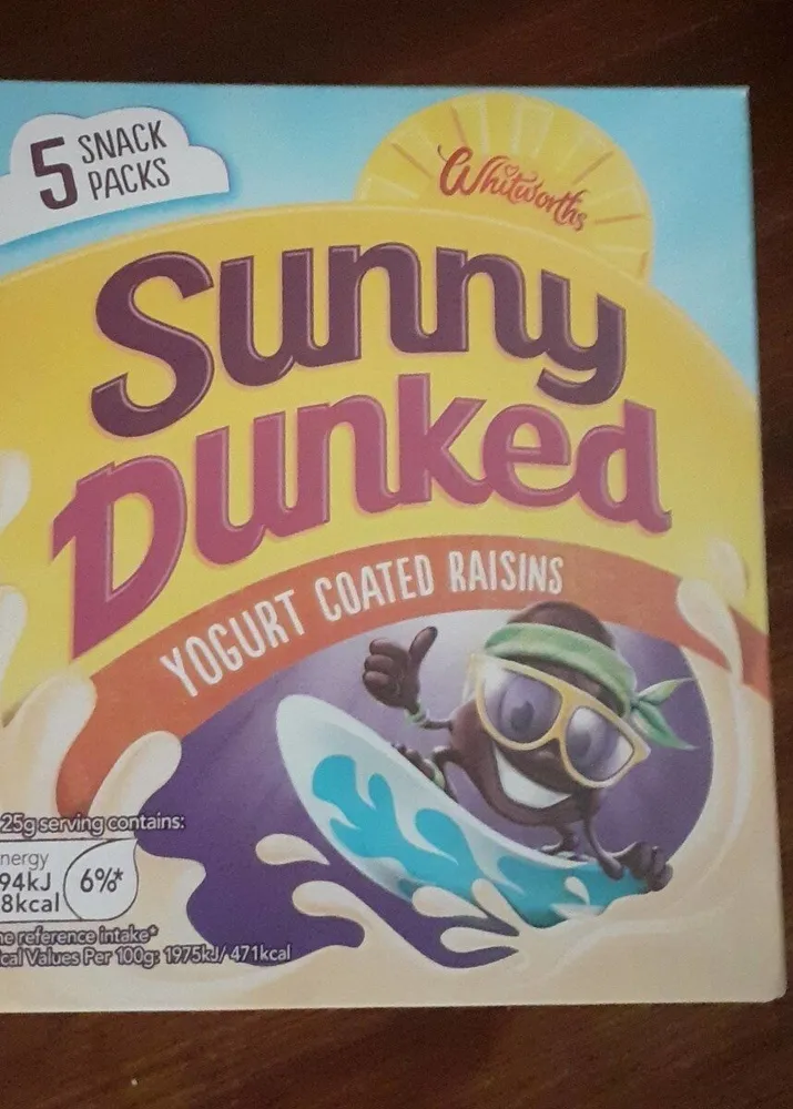 Sunny Dunked Yoghurt Raisins