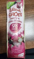 Berry and white chocolate shots
