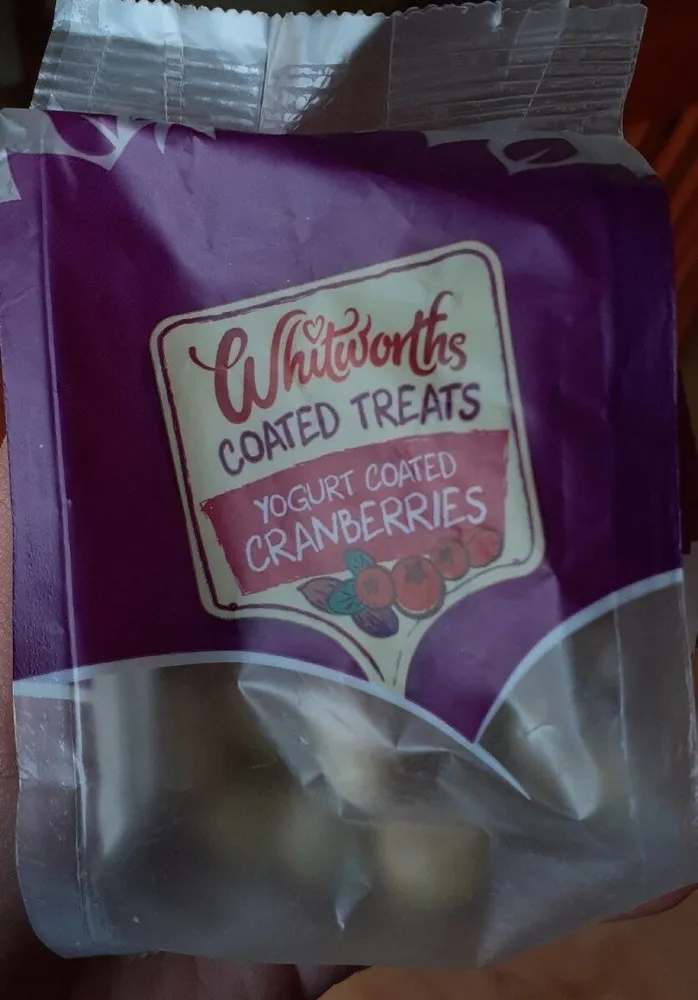 Yogurt coated granberries