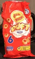 PUFT 6 x Salted Flavour Wheat & Potato Rings