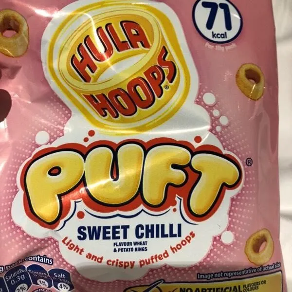 Hula hoops puft sweet chilli