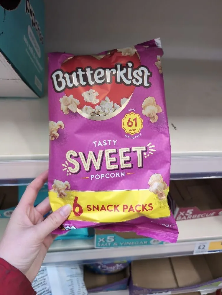 Butterkist sweet popcorn