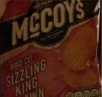 ridge cut sizzling king prawn crisps
