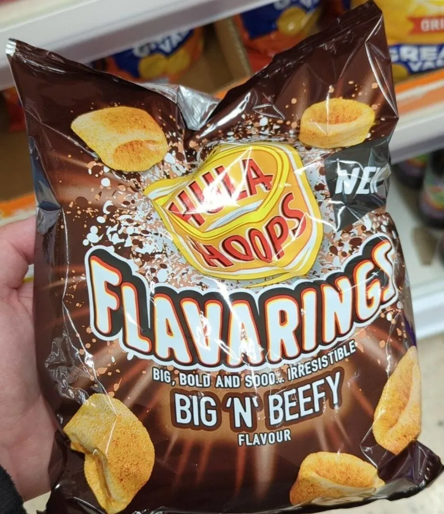 Hula Hoops Flavarings Big 'N' Beefy