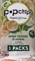 Sour cream & onion flavour potato chips