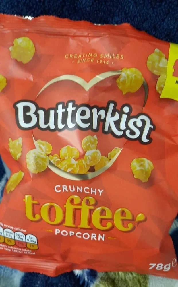 Cunchy toffee popcorn