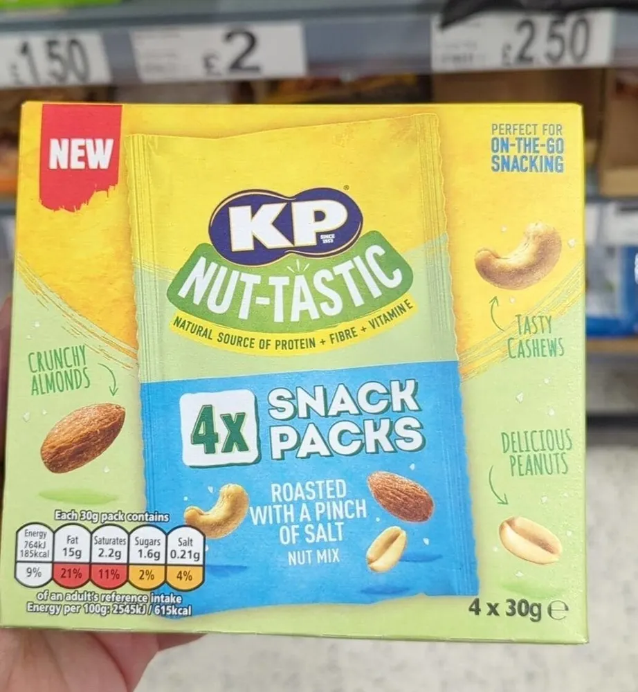 KP Nut-Tastic Roasted With A Pinch Of Salt Nut Mix 4 Pack