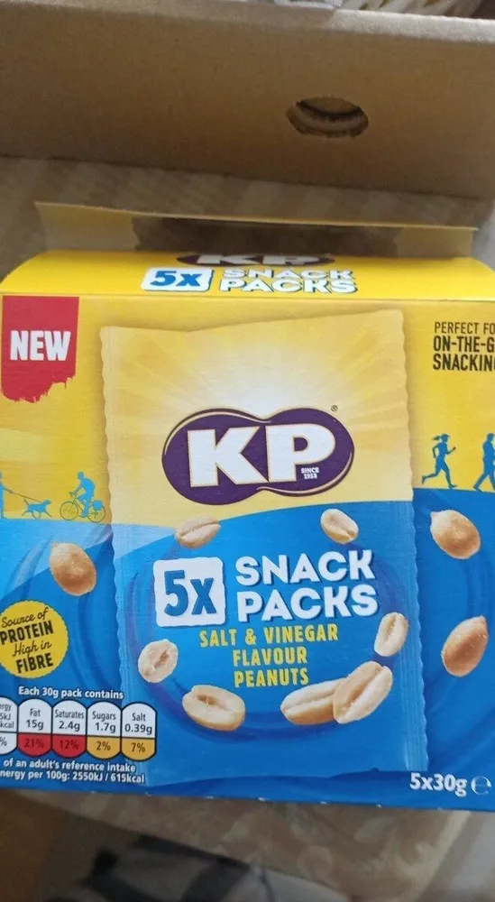 5x snack packs salt and vinegar