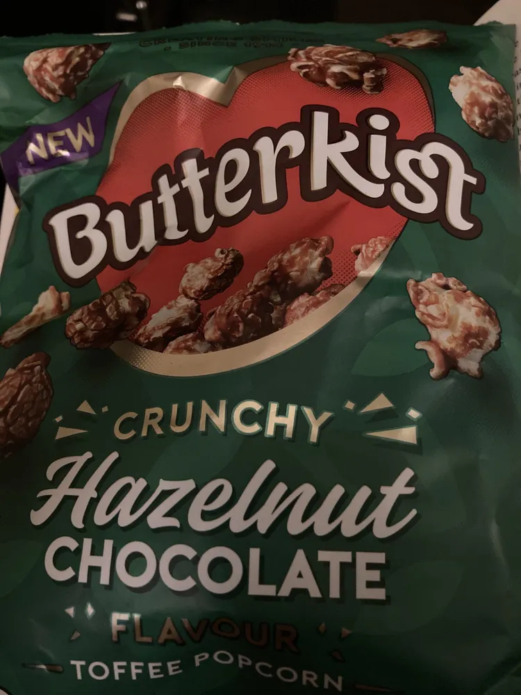 Crunchy Hazelnut Chocolate Toffee Popcorn