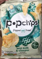 popchips sea salt & vinegar flavour potato snacks