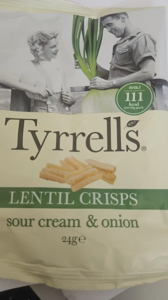 Lentil Crisps Sour Cream and Onion