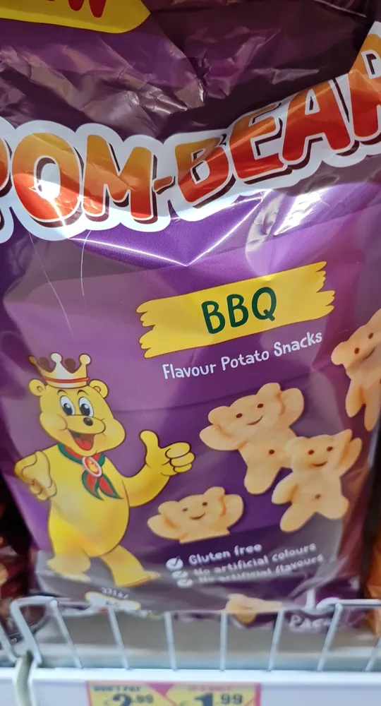 POMSE BBQ Flavour Potato Snacks 27 3% Per 139 pa U