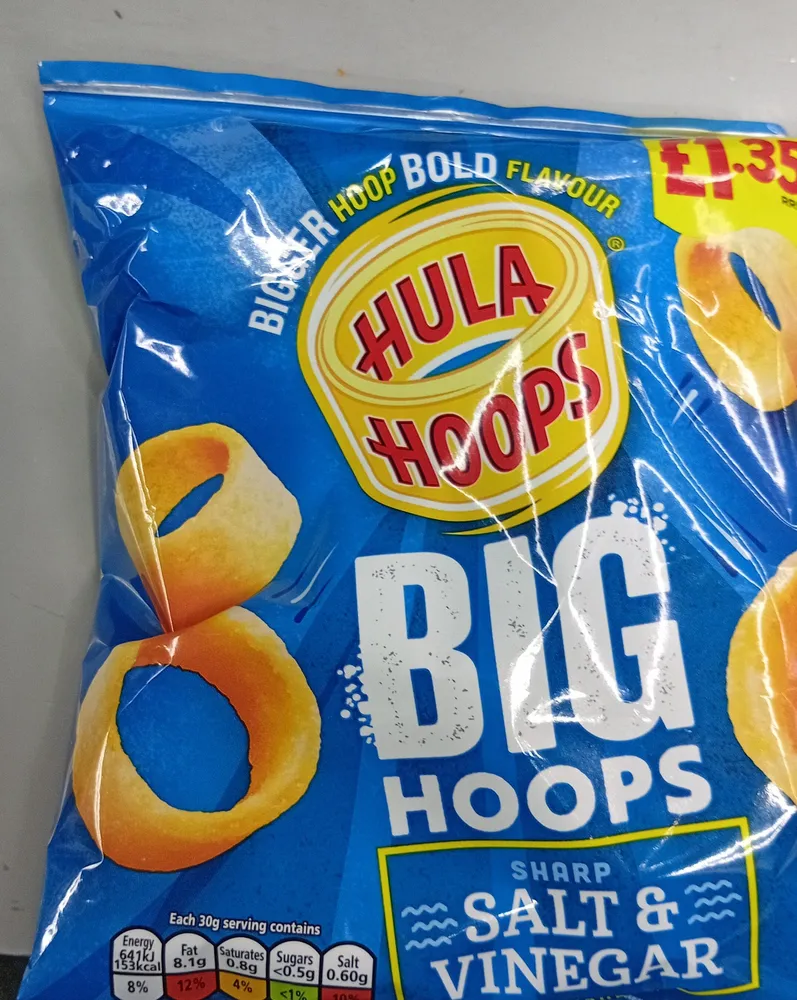 BIG HOOPS SHARP SALT & VINEGAR FLAVOUR