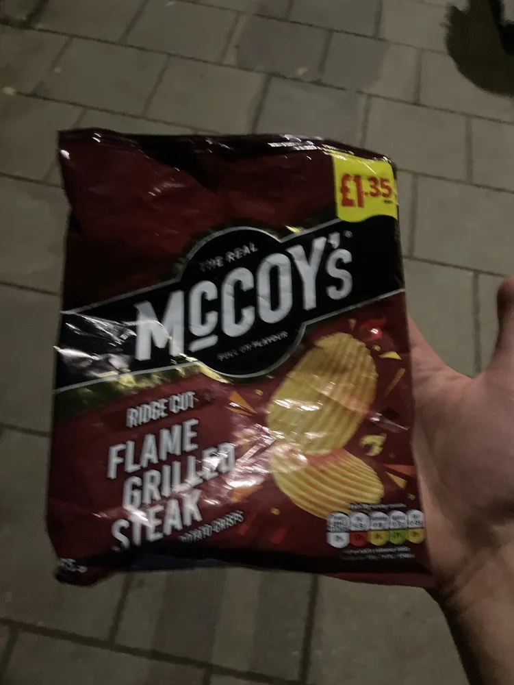 Flame Grilled Steak Flavour Potato Crisps