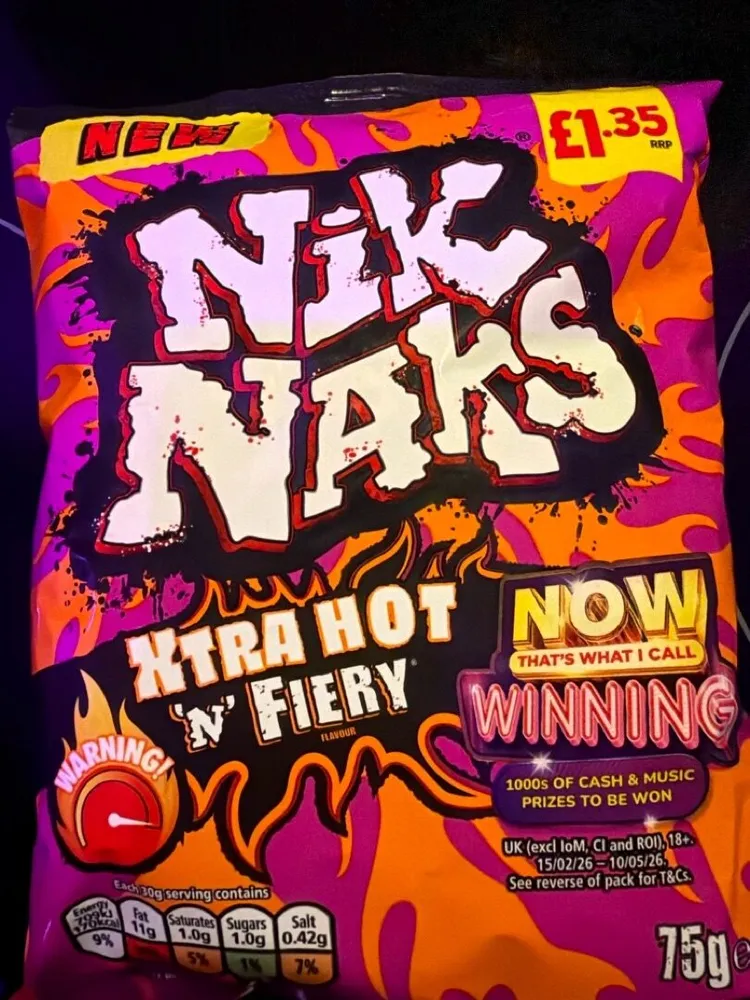 Nik Naks Xtra Hot ‘N’ Fiery