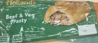 Beef and veg pasty