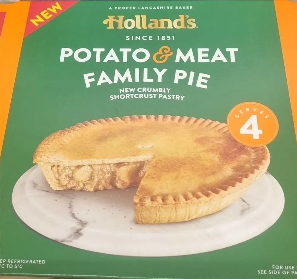 Potato and meat family pie
