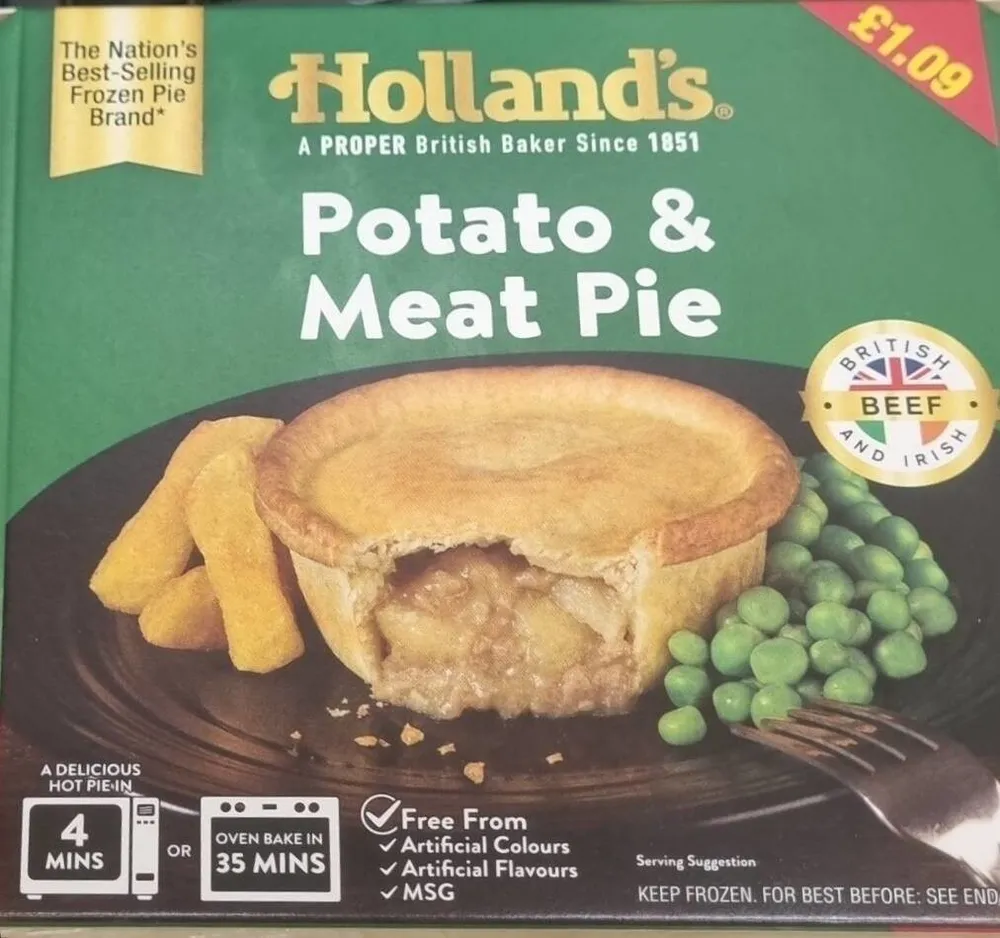 Potato and meat pie