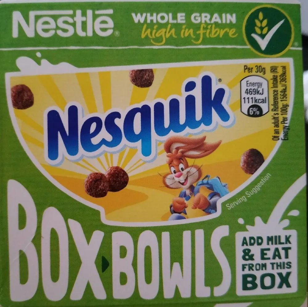 Nesquik box bowls