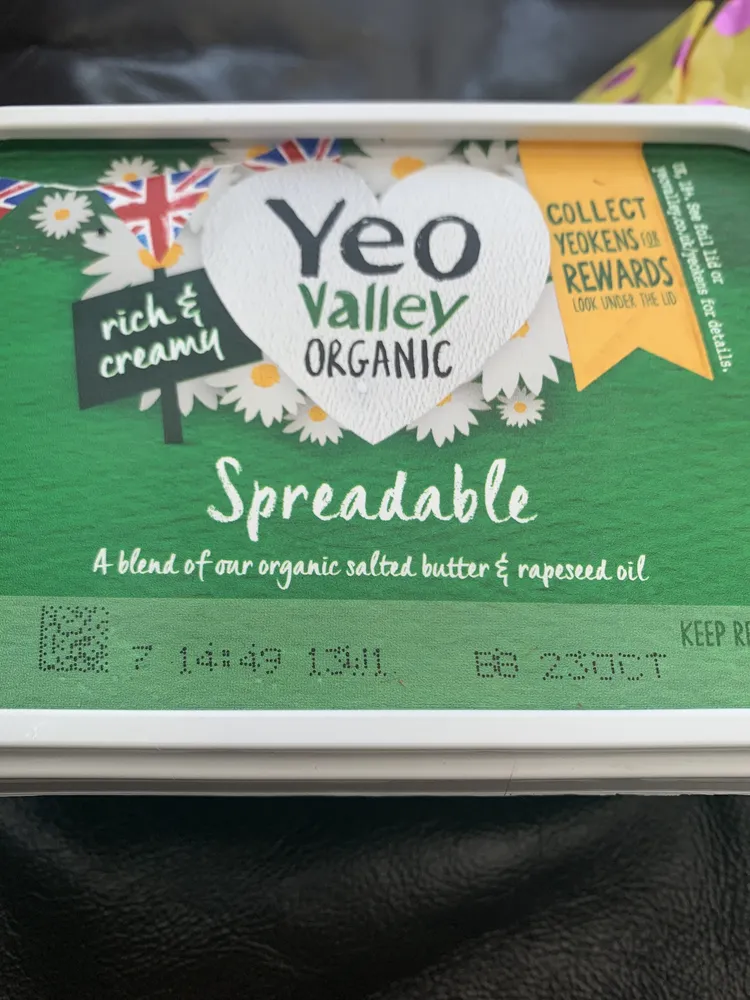 Organic Butter & Rapeseed Oil Spread