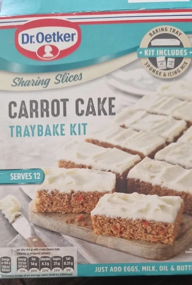 Carrot Cake Dr Oetker Traybake kit