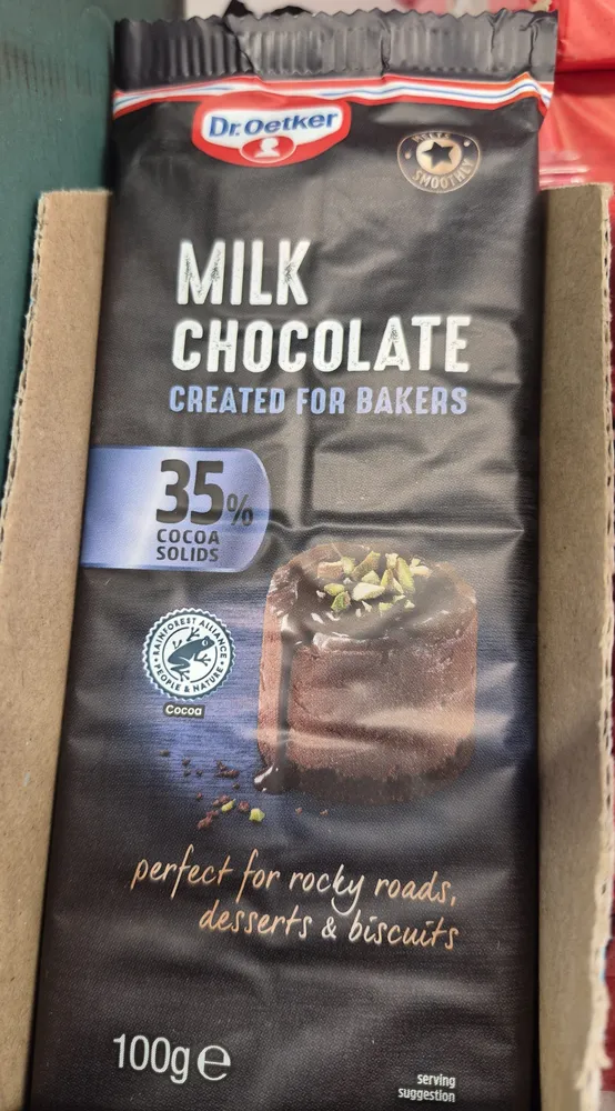 Dr. Oetker Cooking Chocolate Milk 100g