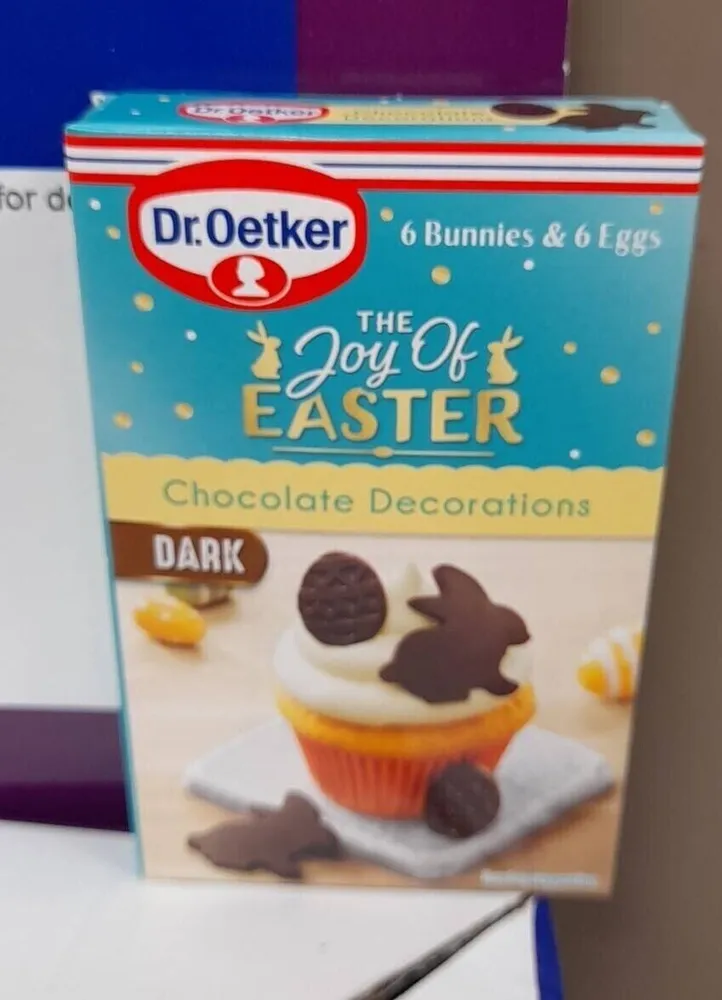 Décorations chocolat noir Easter