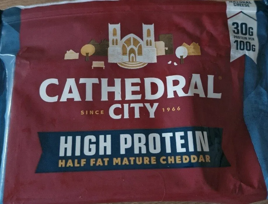 High protein half fat cheddar