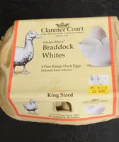 Braddock Whites Free Range Duck Eggs