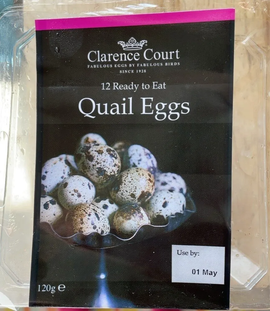 12 ready to eat quail eggs