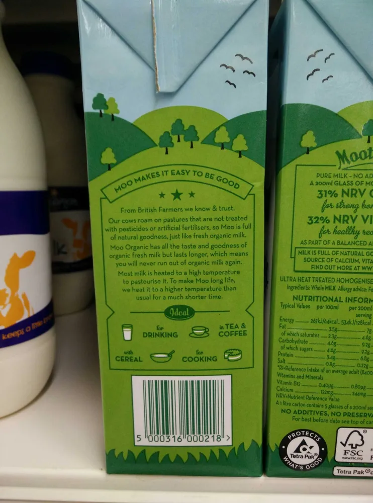 Moo Organic Milk Whole
