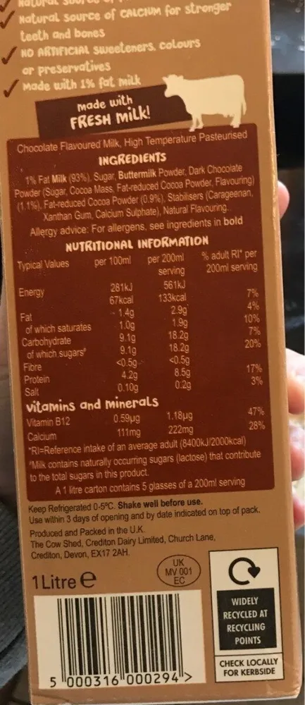 Batido chocolate