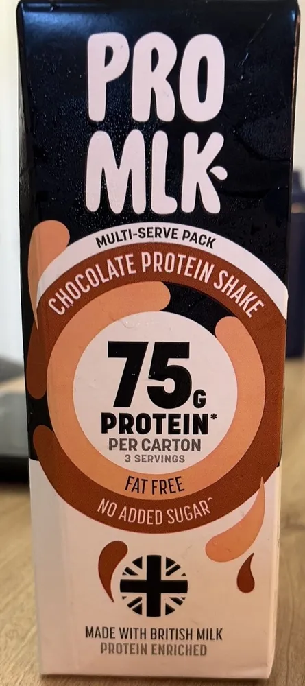 Protein Enriched Chocolate Flavour Milk Drink with Sweeteners