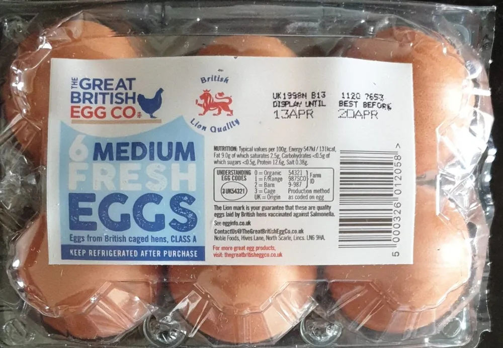 Medium eggs