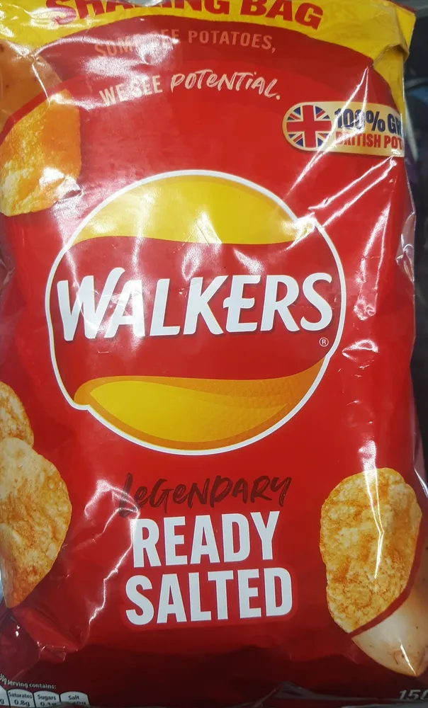 Ready salted crisps