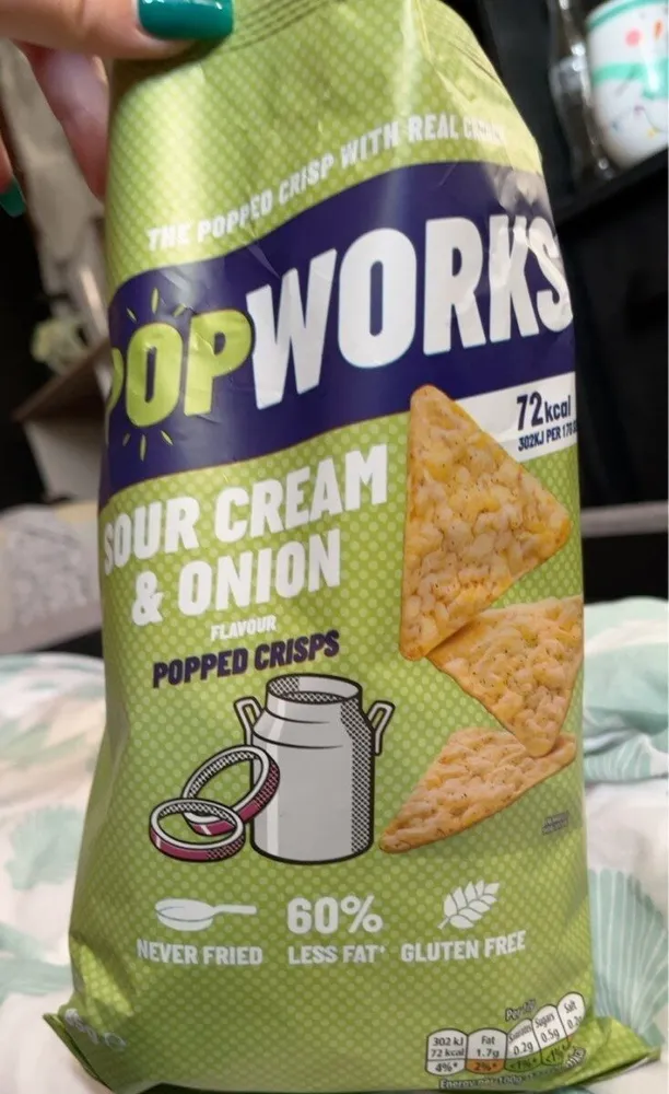 Sour Cream & Onion popped crisps