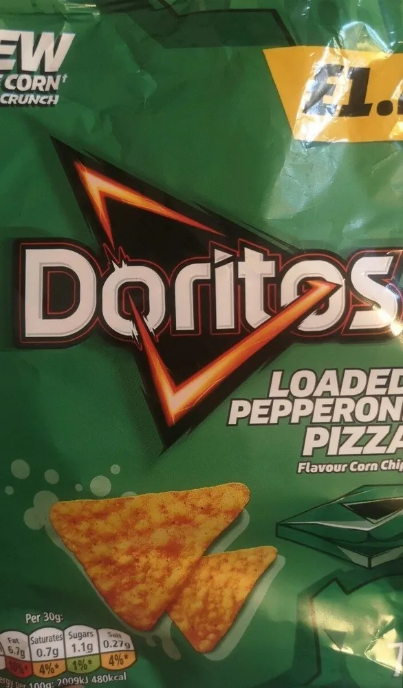 Doritos pepperoni pizza