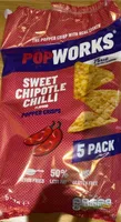 Sweet chipotle chilli flavour popped crisps