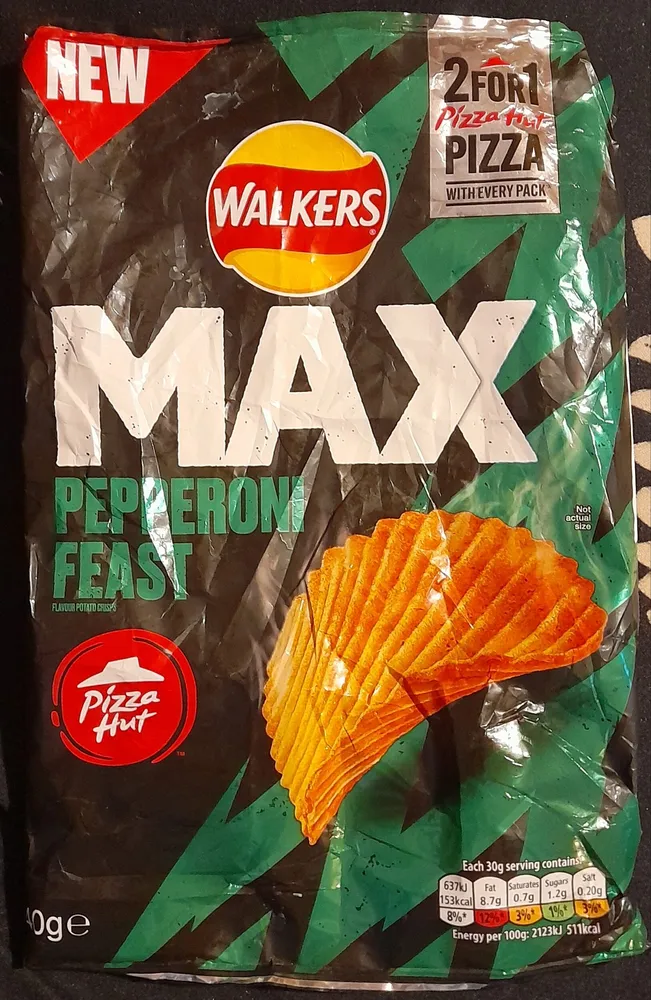 pizza hut pepperoni feast crisps