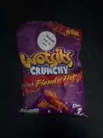 WALKERS W wotsits CRUNCHY Flamin Hot FLAVOUR CORN