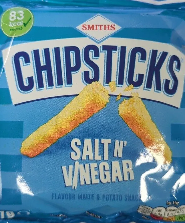 SMITHS CHIPSTICKS SALT N' NEGAR FLAVOUR MAIZE S PO
