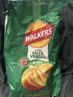 Walkers Salt Vinegar Crisps 6pk