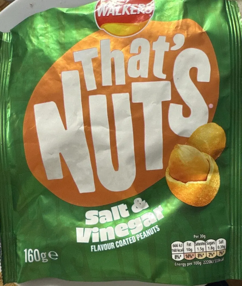 Salt & Vinegar Flavour Coated Peanuts