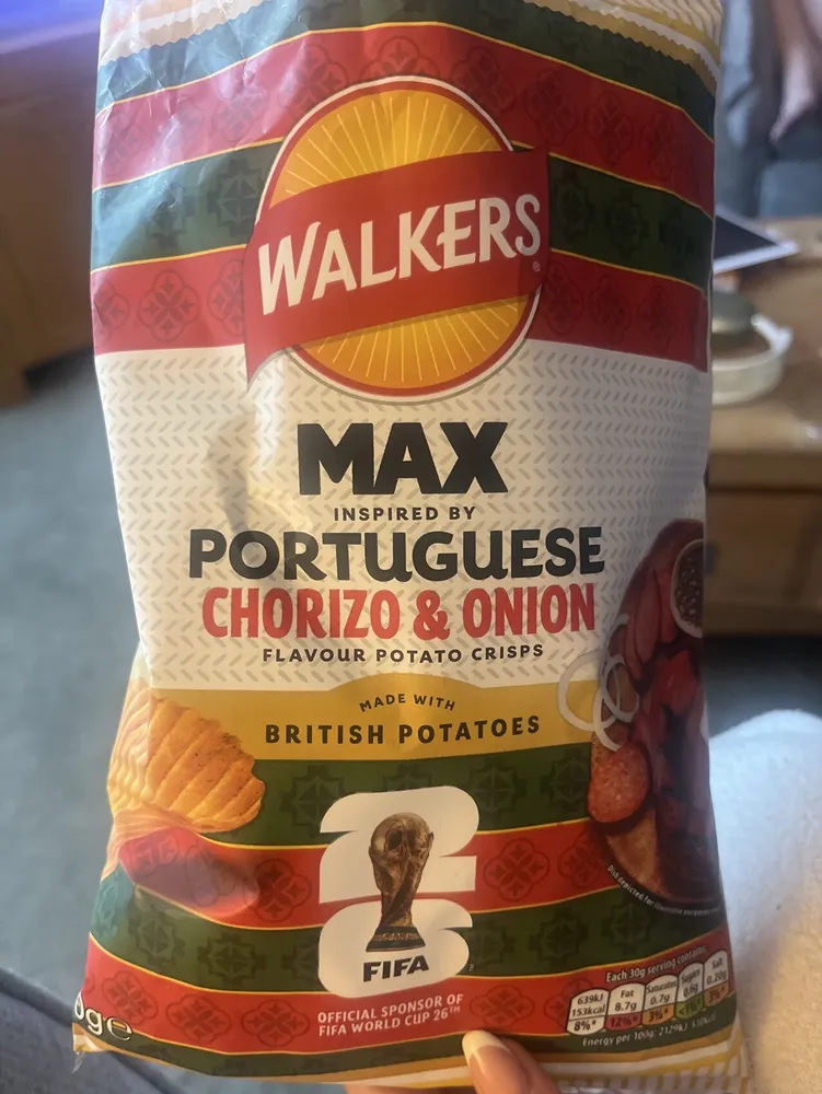 Chorizo and Onion Crisps